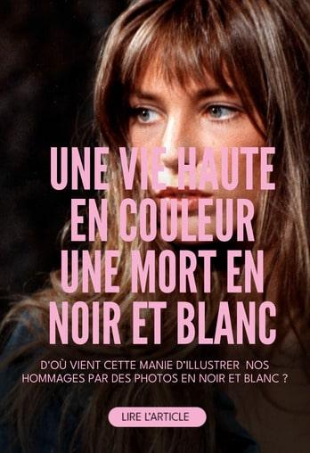 Pourquoi rendons-nous hommage en noir et blanc ?
