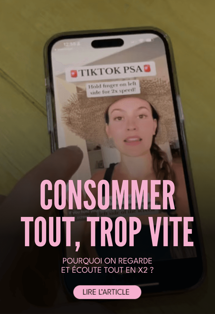 Pourquoi on regarde et écoute tout en x2 ?